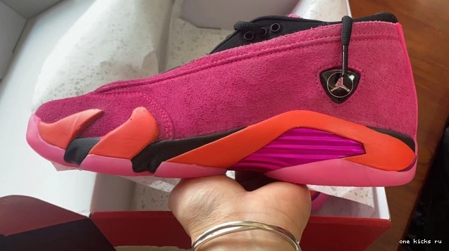 Chep Onekick Low DH4121-600 Jordan Retro 14 Shocking Pink (W) 0528